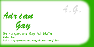 adrian gay business card